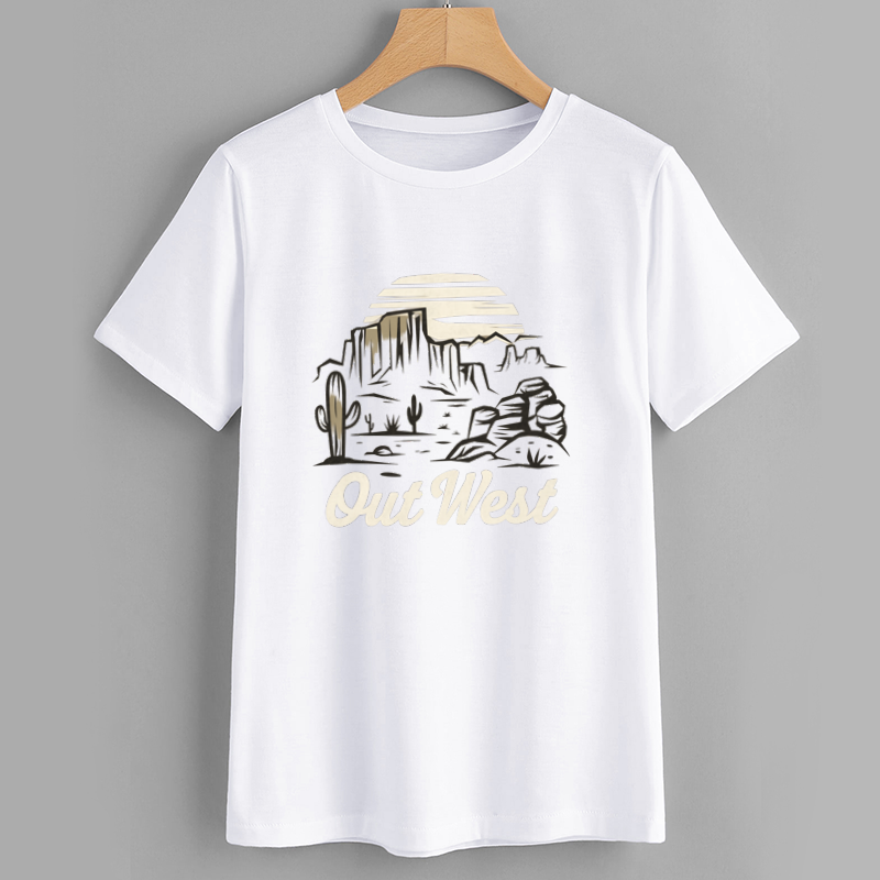 Out West Desert Graphic Cotton T-Shirt