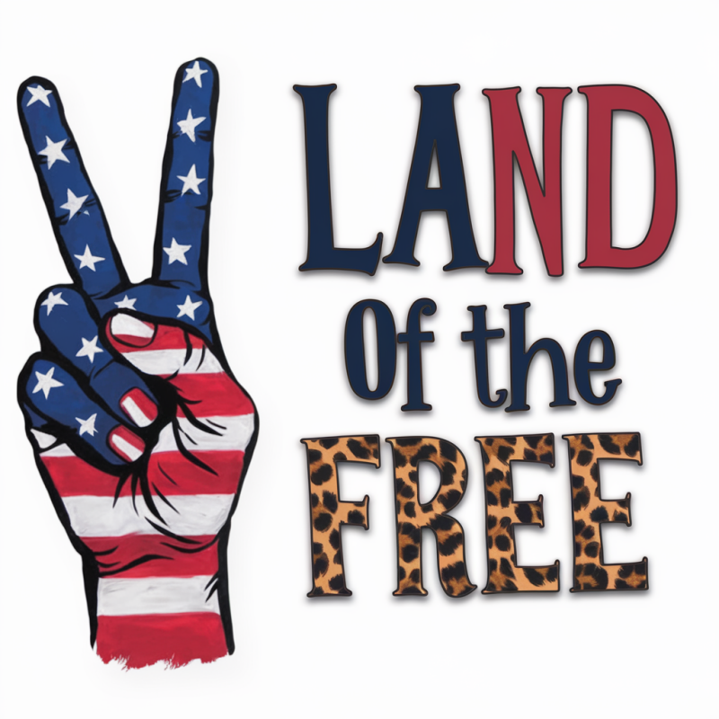American Peace Sign T-Shirt - Land of the Free