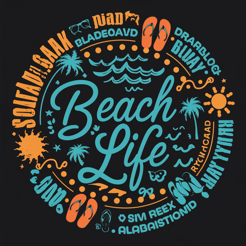 Beach Life Graphic T-Shirt for Casual Summer Wear