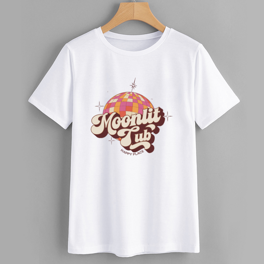 Moonlit Tub Retro Graphic T-Shirt