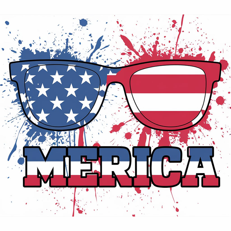 Independence Day Graphic Top 'Merica' T-Shirt