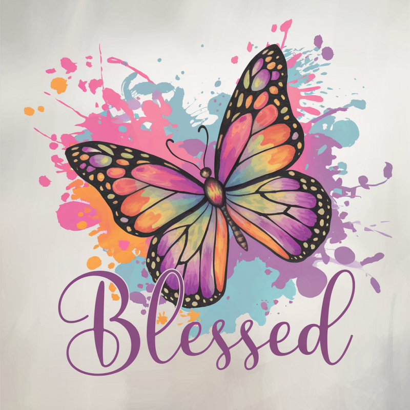 Blessed Butterfly Graphic T-Shirt
