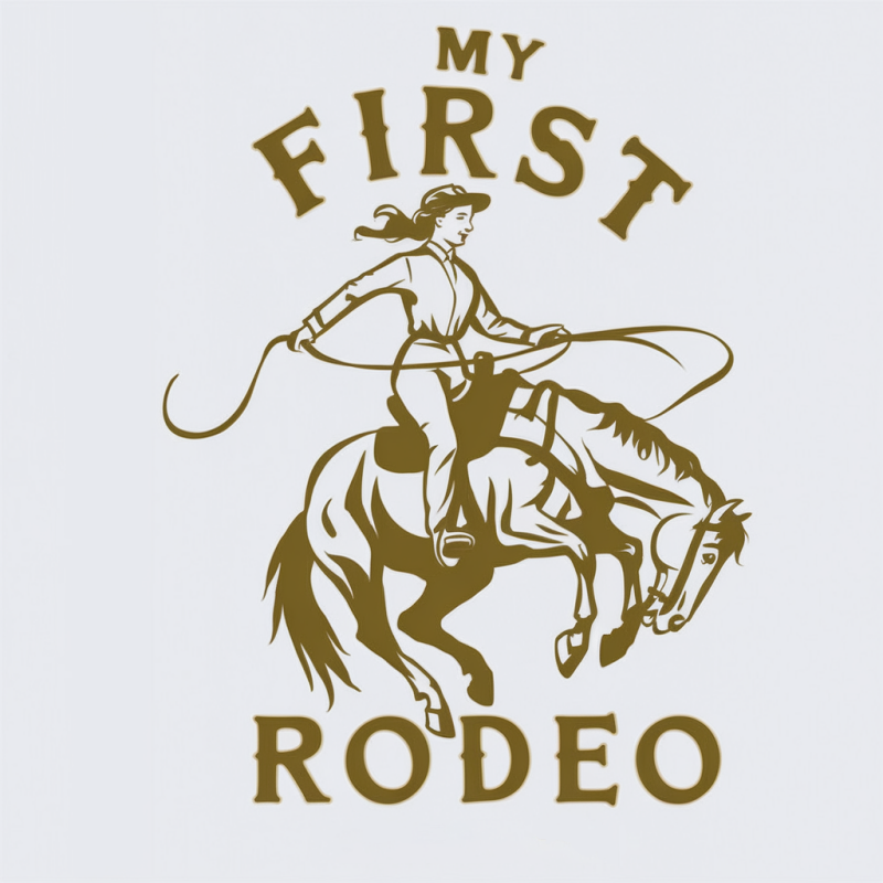 My First Rodeo Cowgirl T-Shirt for Kids
