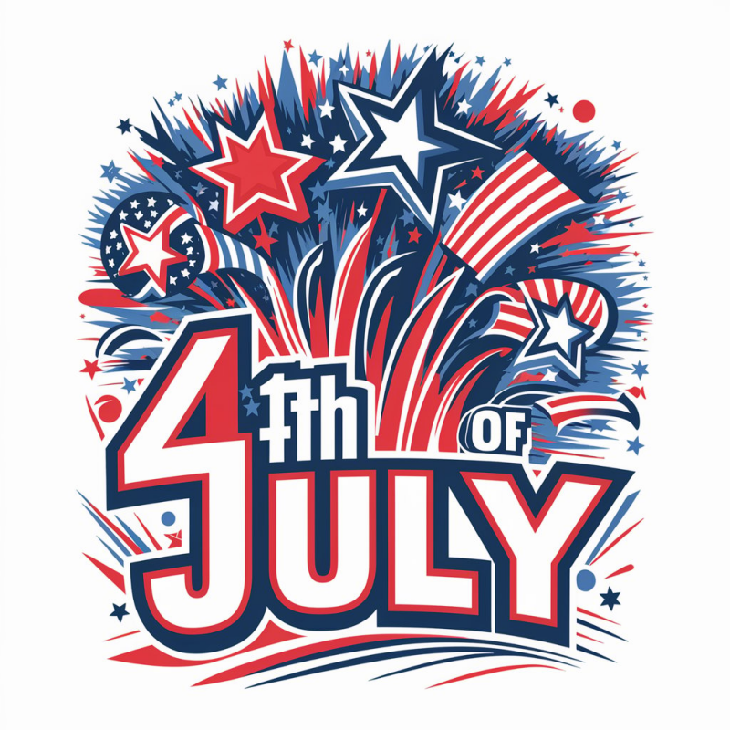 Patriotic 4th of July Fireworks T-Shirt