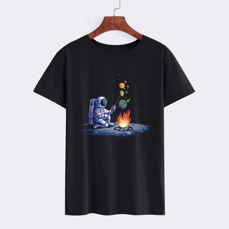 Astronaut Campfire Graphic T-Shirt