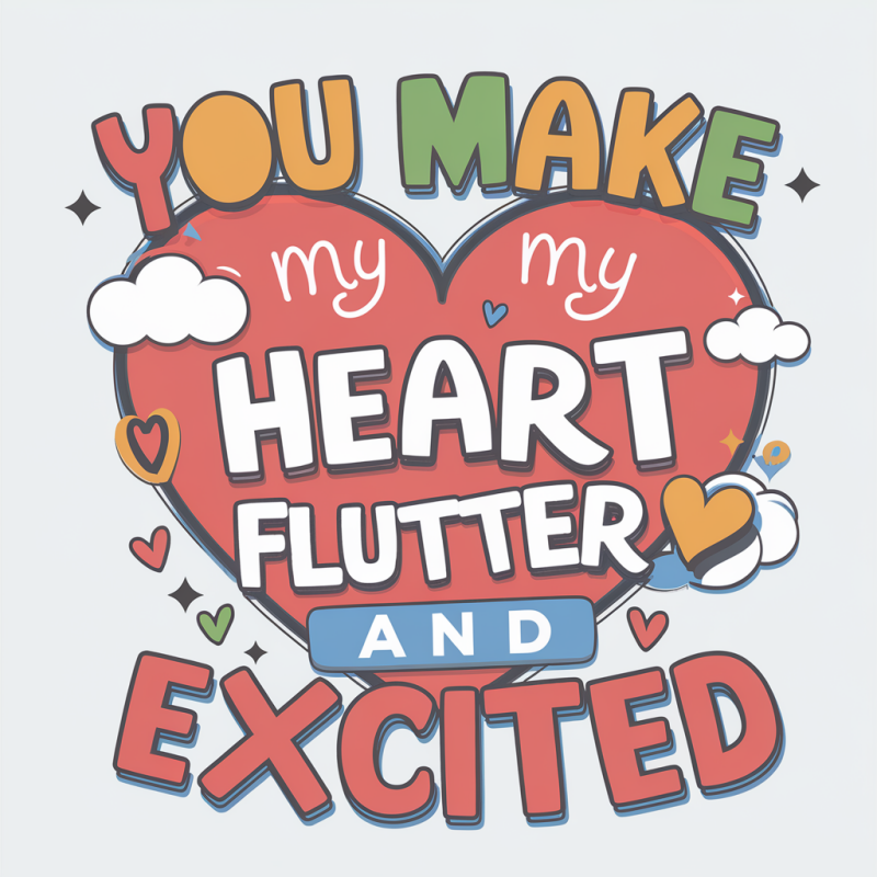 Heart Flutter Graphic Cotton T-Shirt
