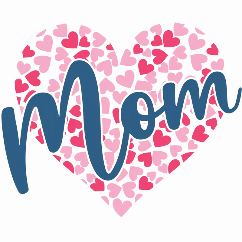 Heart Mom Graphic T-Shirt