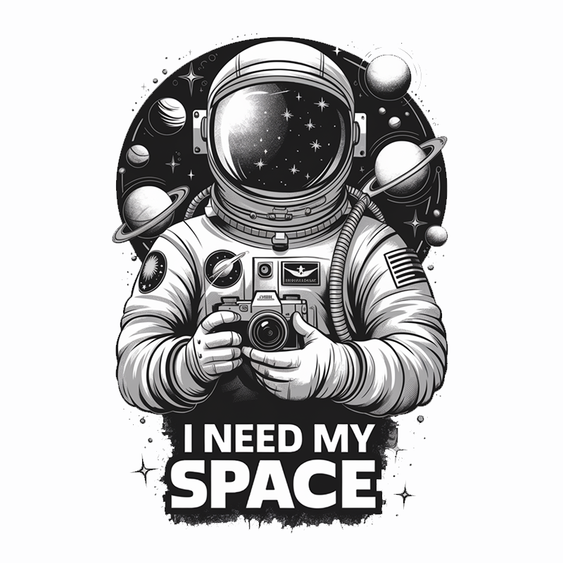 Astronaut Graphic T-Shirt - I Need My Space
