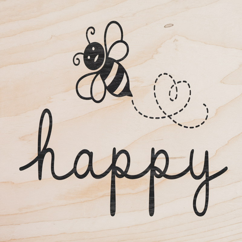 Cute Bee Happy Graphic T-Shirt