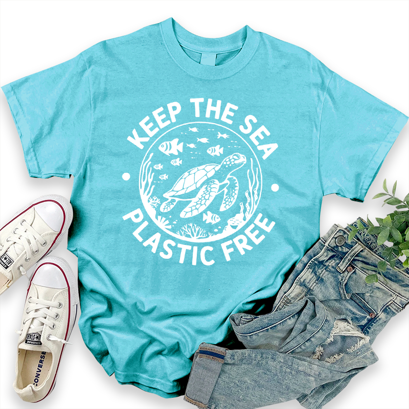Protect Marine Environment 'Keep the Sea Plastic Free' T-Shirt