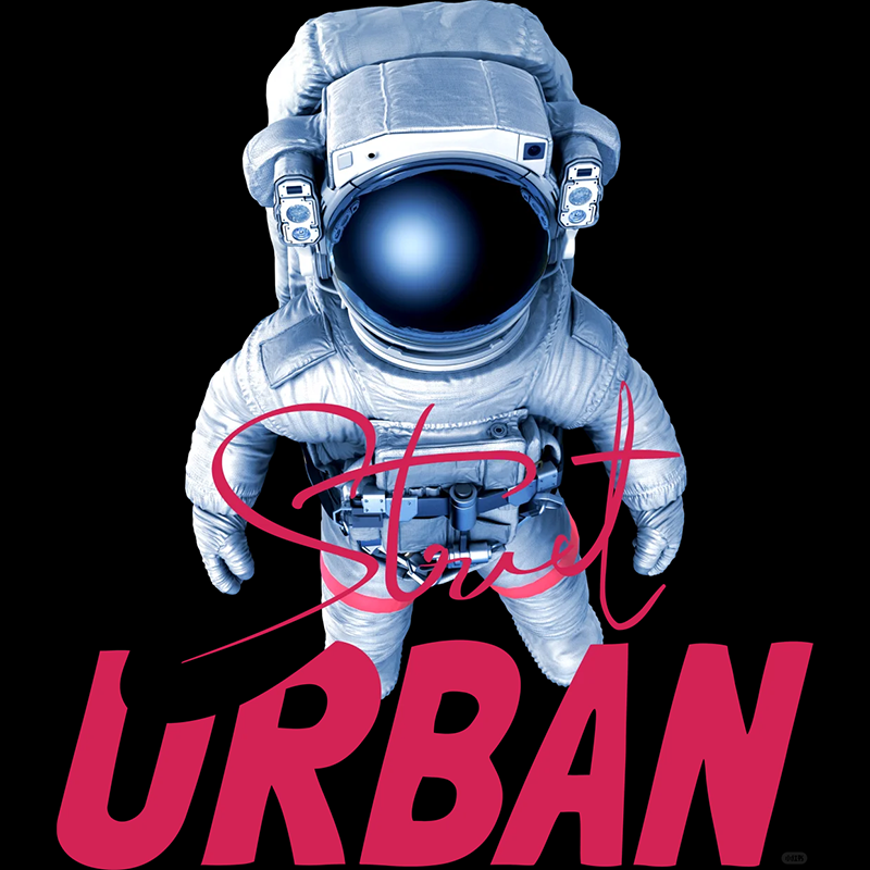 Astronaut Graphic T-Shirt with 'Start' Design