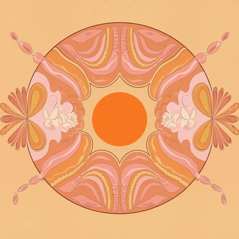 Floral Abstract Graphic T-Shirt - Summer Vibes