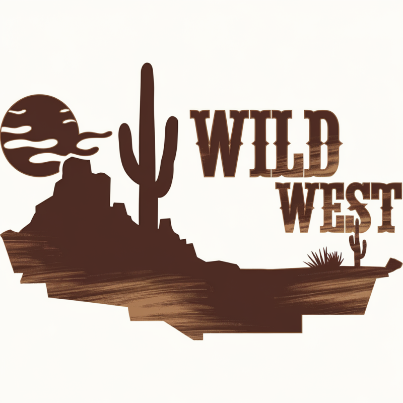 Wild West Cactus Graphic T-Shirt