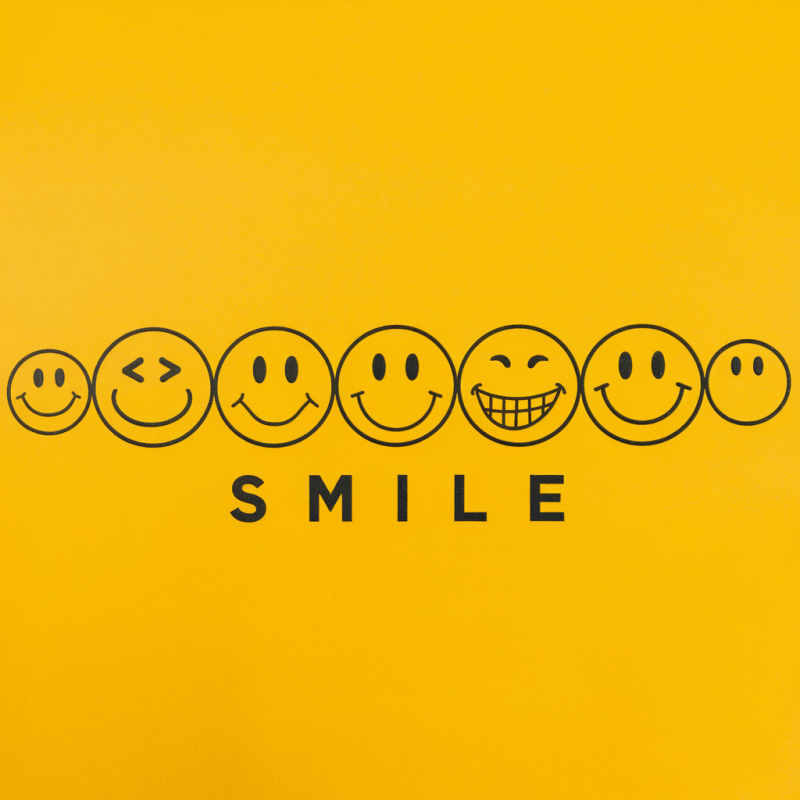 Smiley Face Graphic T-Shirt for Casual Wear