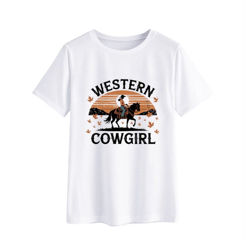 Western Cowgirl Graphic T-Shirt for Women