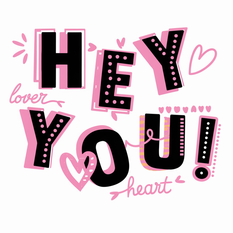 UrbanChic Hey You Graphic Cotton T-Shirt
