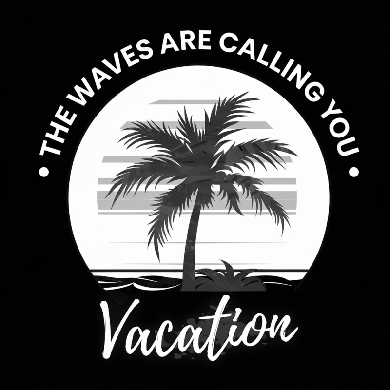 Coastal Palm Cotton T-Shirt Casual Tee