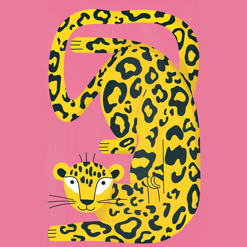Leopard Print Graphic T-Shirt for Kids