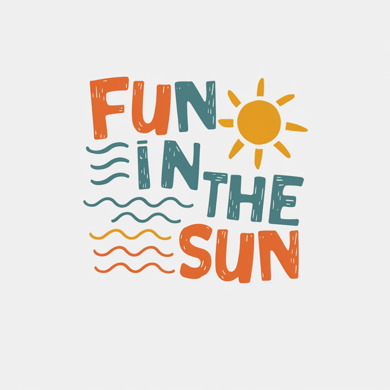 Kids Fun in the Sun Graphic T-Shirt