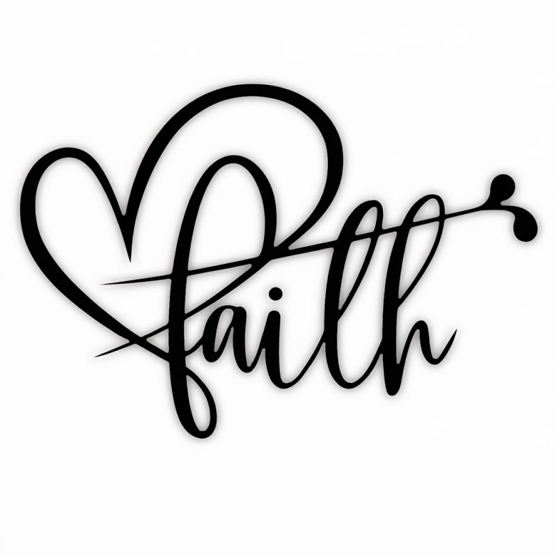 Faith Heart Graphic T-Shirt