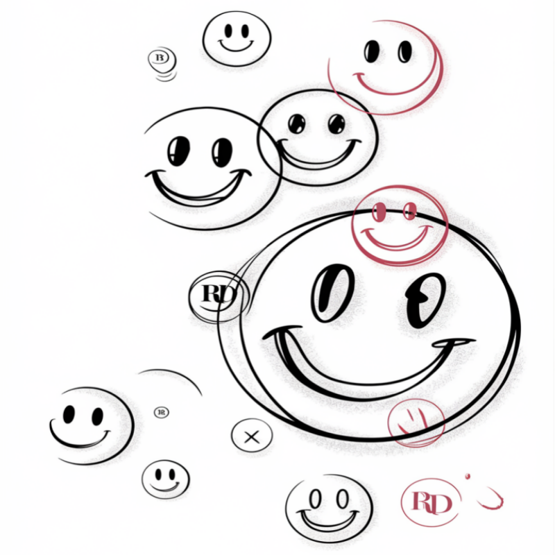 Smiley Face Graphic T-Shirt for Casual Wear