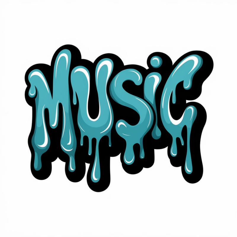 Dripping Music Graphic Tee - Trendy White Cotton Shirt