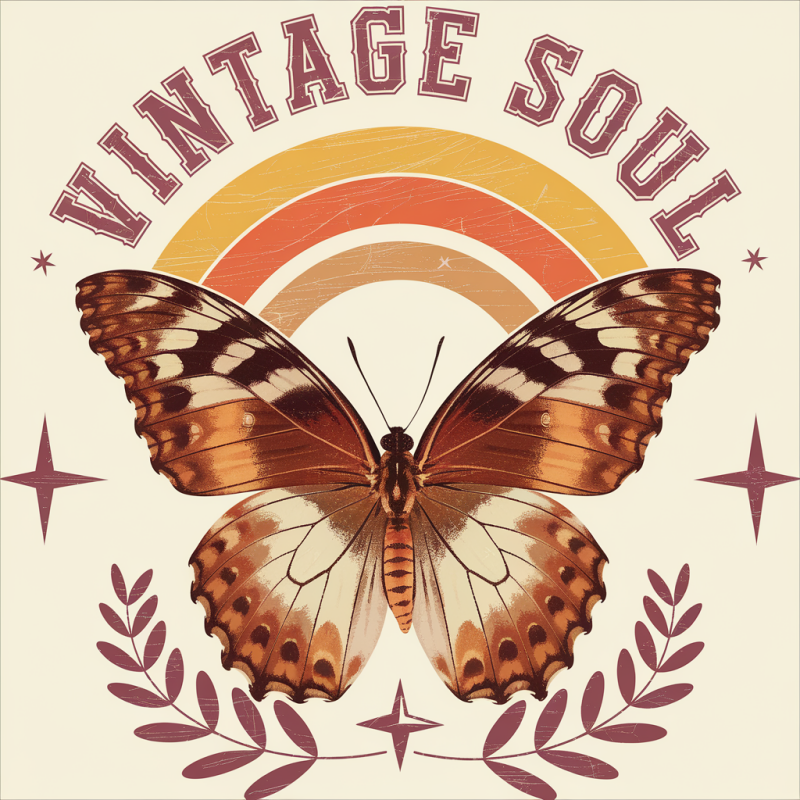 Vintage Butterfly Graphic T-Shirt