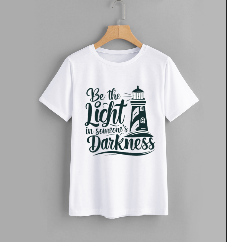 Be the Light Lighthouse Inspirational T-Shirt