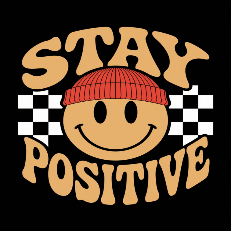 Stay Positive Graphic T-Shirt