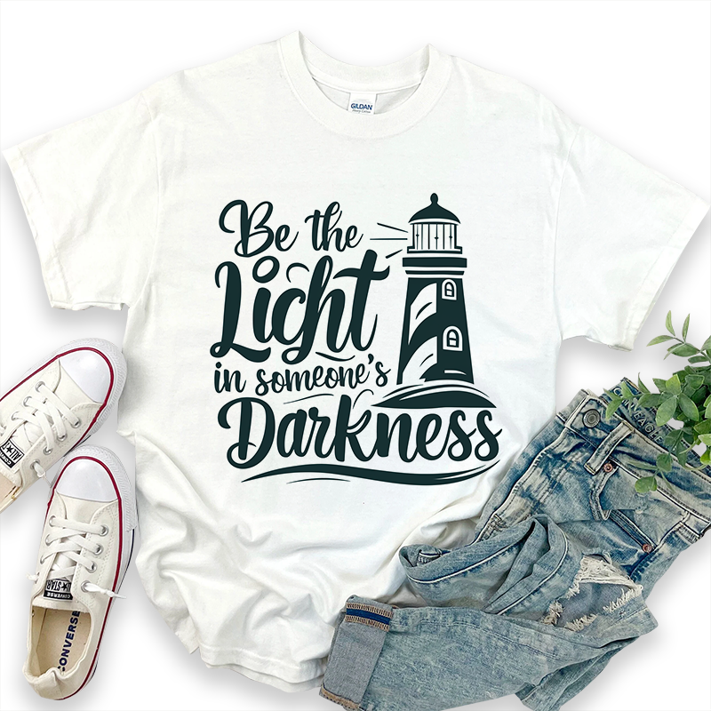 Lighthouse Pattern 'Be the Light' T-Shirt