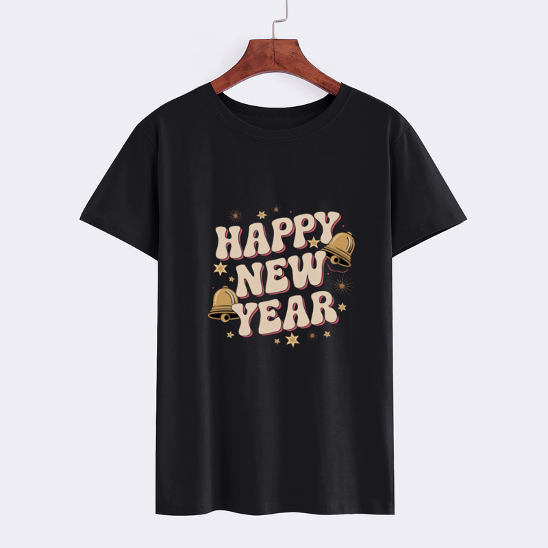 Happy New Year Graphic T-Shirt - Festive Holiday Tee