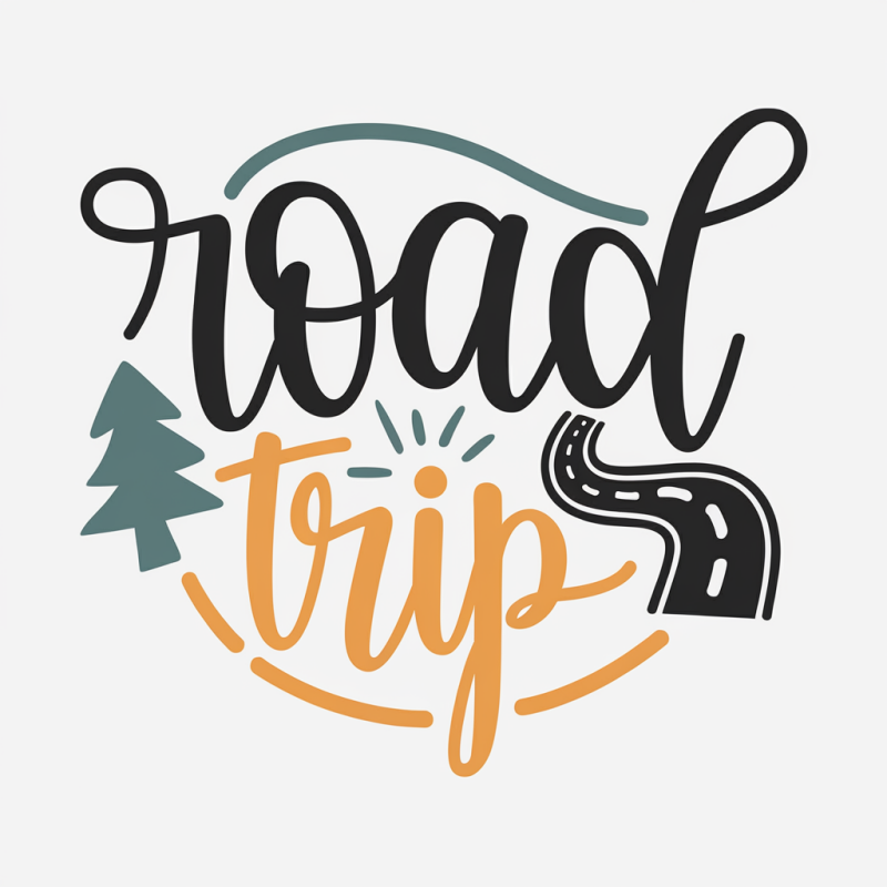 Brand Cotton White Road Trip Graphic T-Shirt