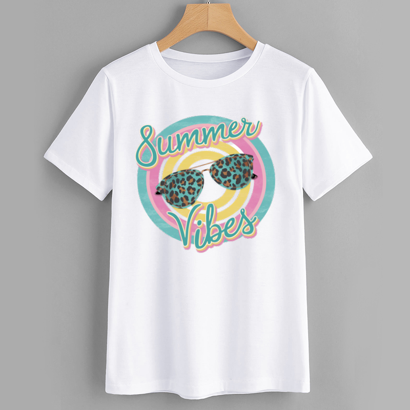 Summer Vibes Cotton Graphic T-Shirt