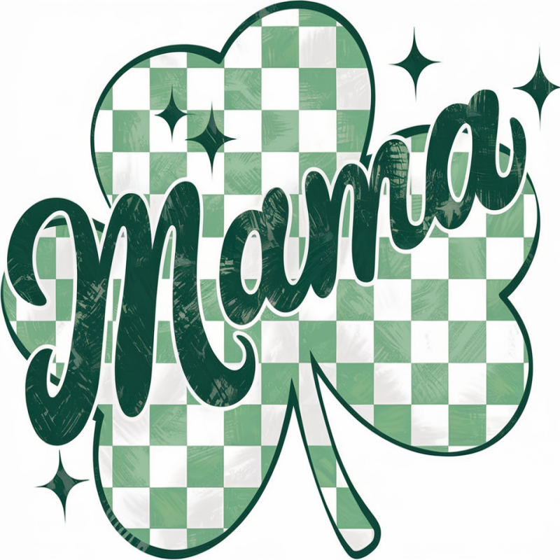 Mama Clover Pattern Top