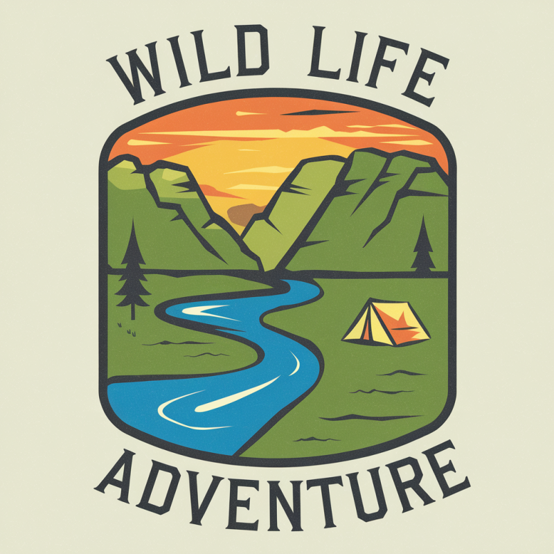 Wild Life Adventure Graphic T-Shirt