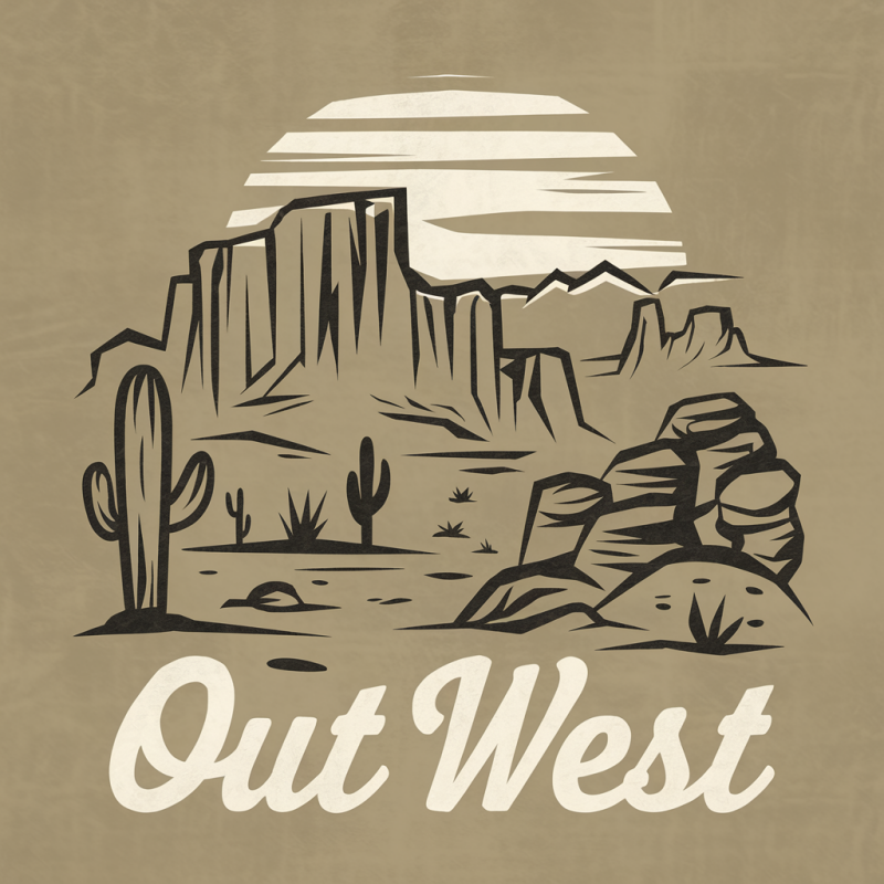 Out West Desert Graphic Cotton T-Shirt