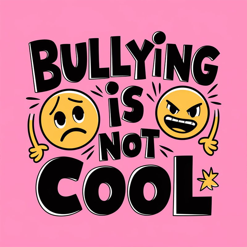 Anti-Bullying Graphic Top 'Bullying is Not Cool' T-shirt