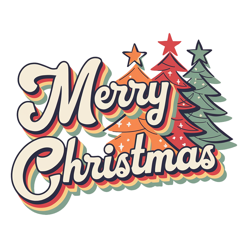 Merry Christmas Pattern T-shirt