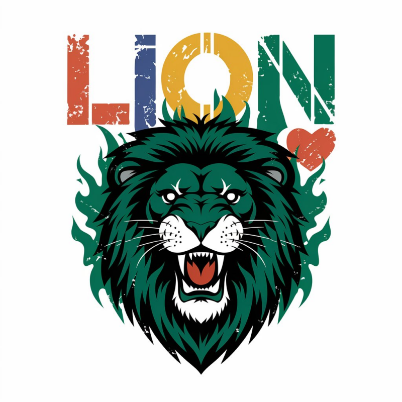 Stylish Lion Graphic T-Shirt for Men