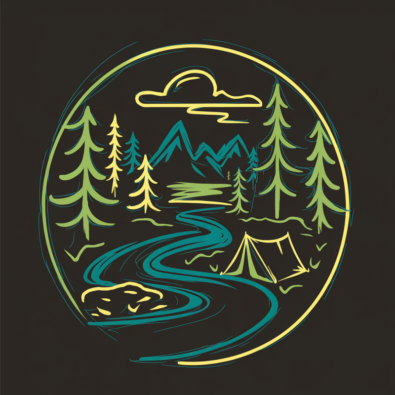 Nature Scene Graphic Cotton T-Shirt