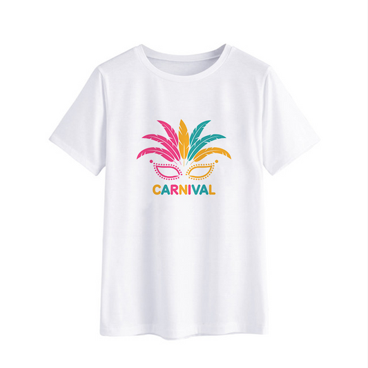 Colorful Carnival Mask Graphic T-Shirt