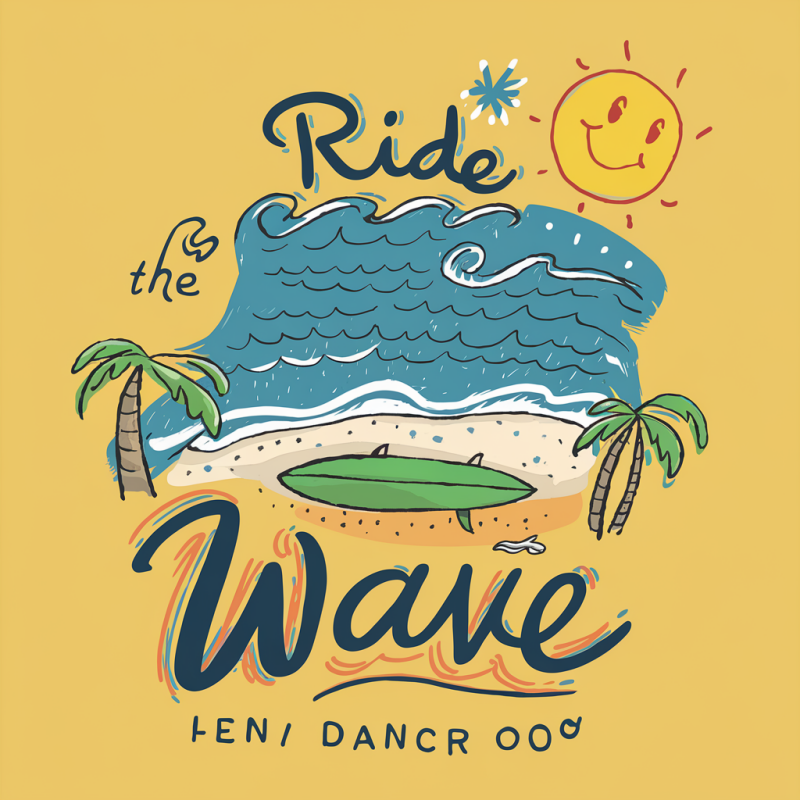 Ride the Wave Graphic T-Shirt