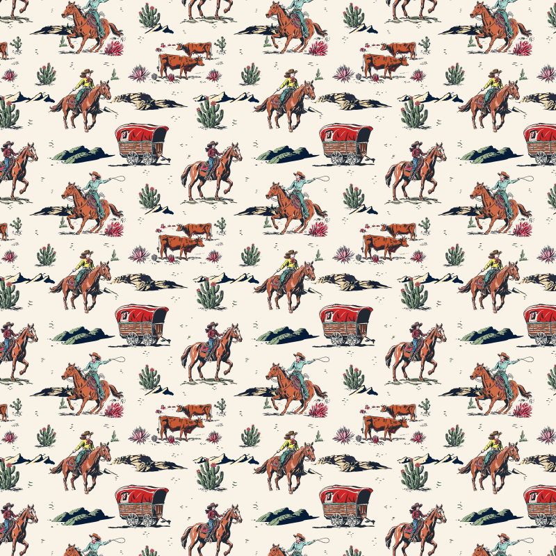 Western Cowgirl Casual Pattern Button-Down Shirt