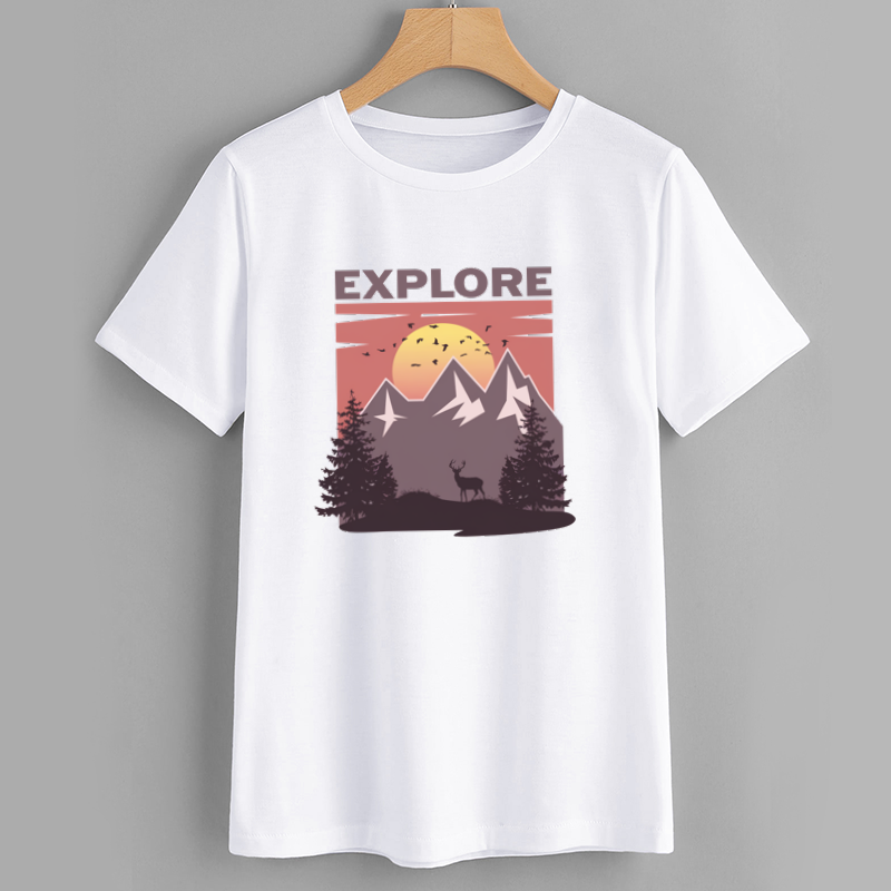 Explore Mountain Graphic T-Shirt