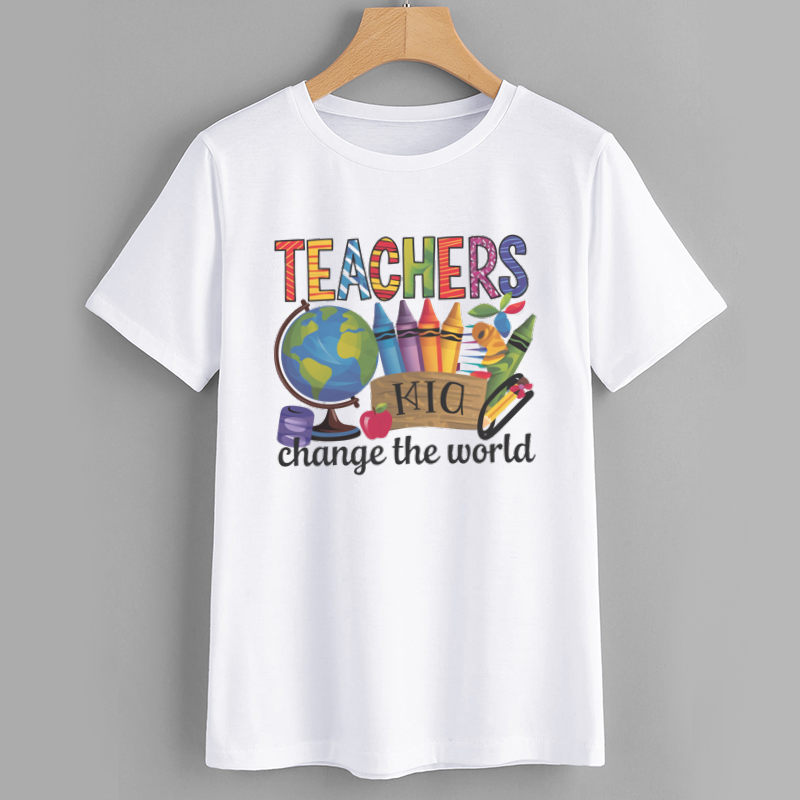 Colorful Teachers Change the World T-Shirt