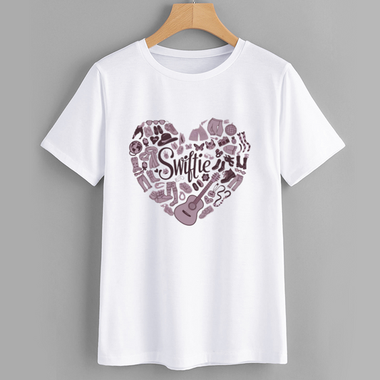 Swiftie Heart Graphic Cotton T-Shirt
