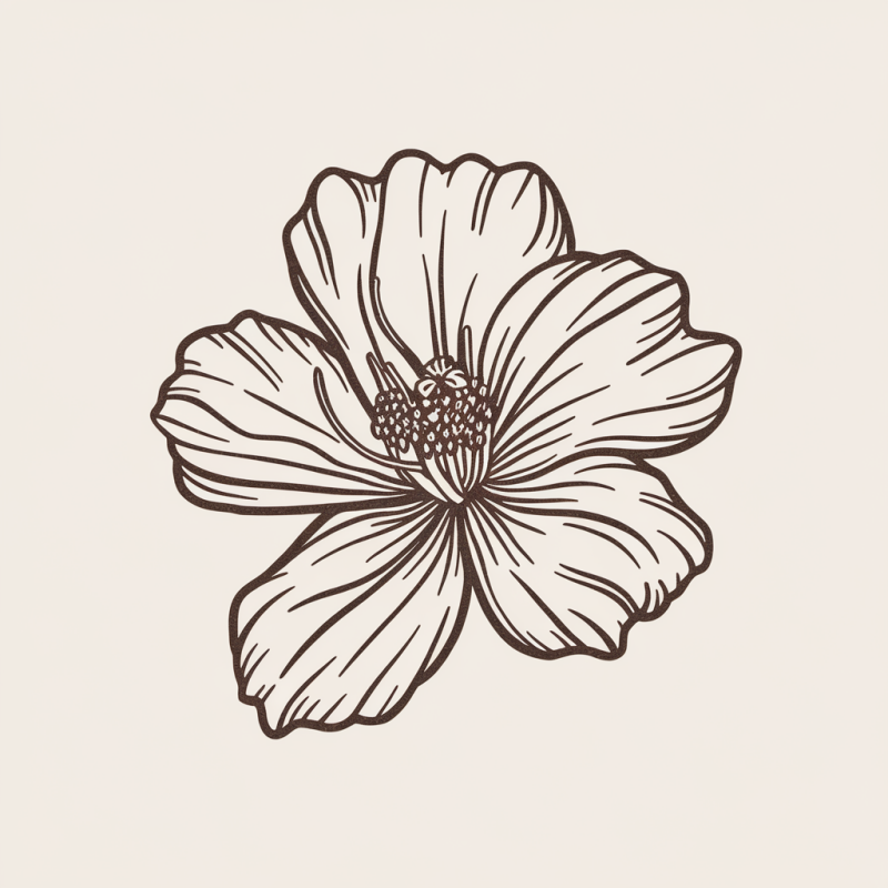 Floral Graphic White T-Shirt with Elegant Flower Design