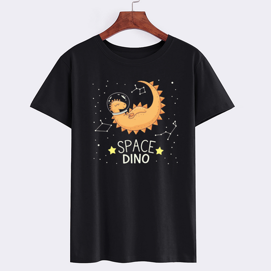 Space Dino Graphic T-Shirt for Kids
