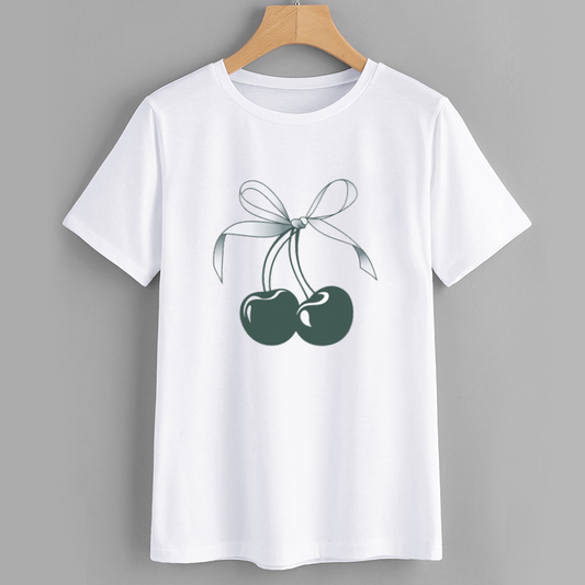 Charming Cherry Graphic T-Shirt