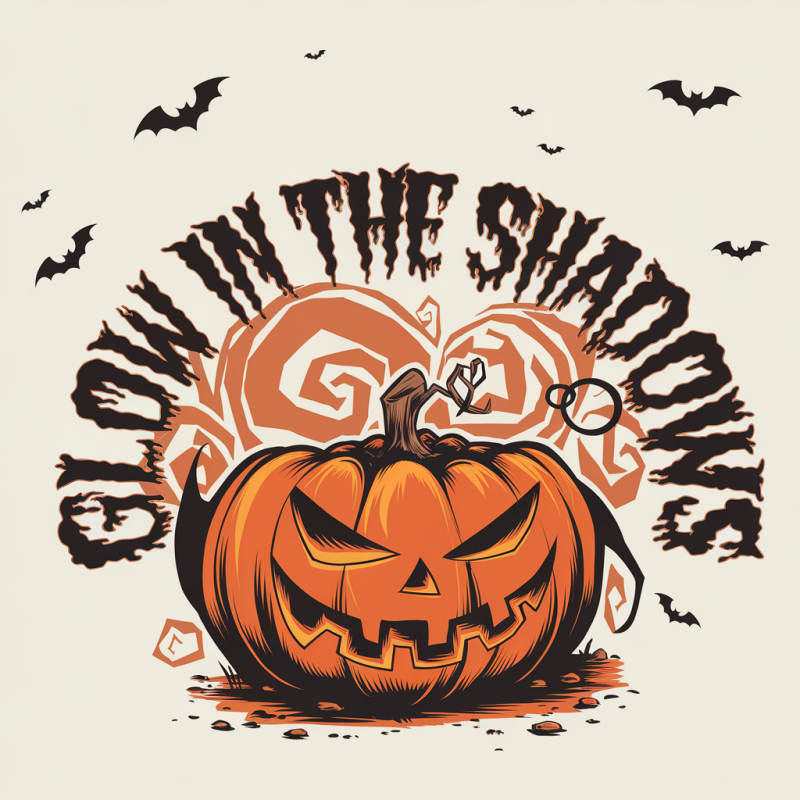 Glow in the Shadows Pumpkin Graphic Tee